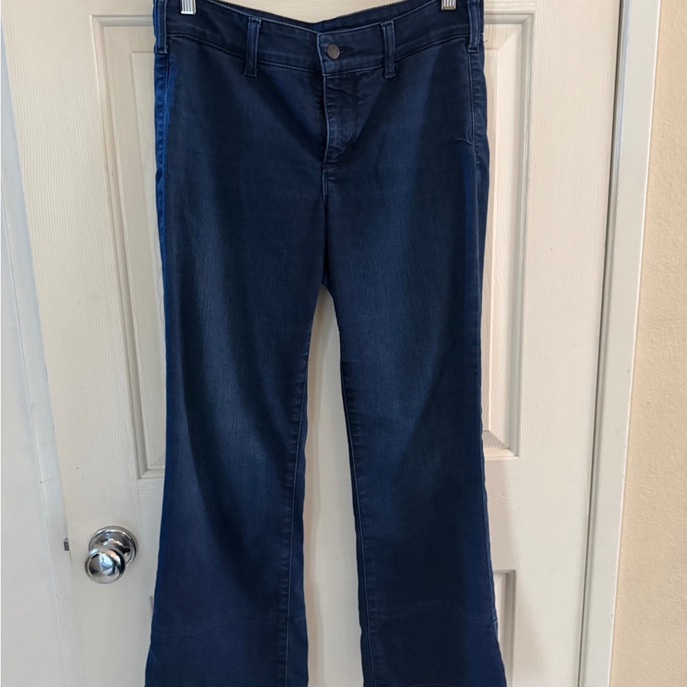NYDJ Teresa trouser Dark Blue Denim womens size 4 not your daughters jeans